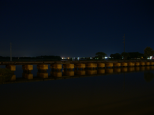 San Sebastian River at Night Photo