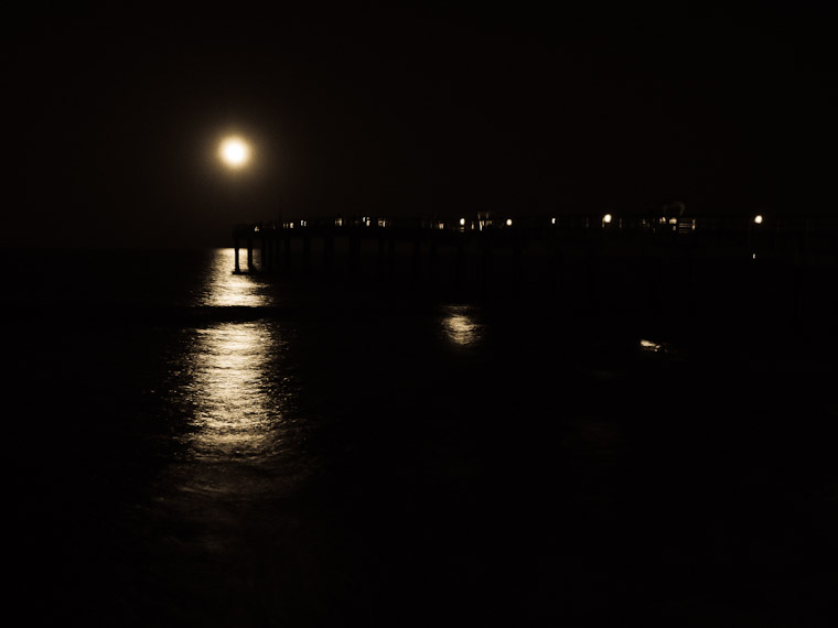 Pier Supermoon St Augustine Florida Photo