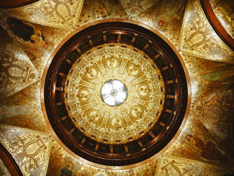 Picture of Flagler College Rotunda Ceiling in St Augustine Florida