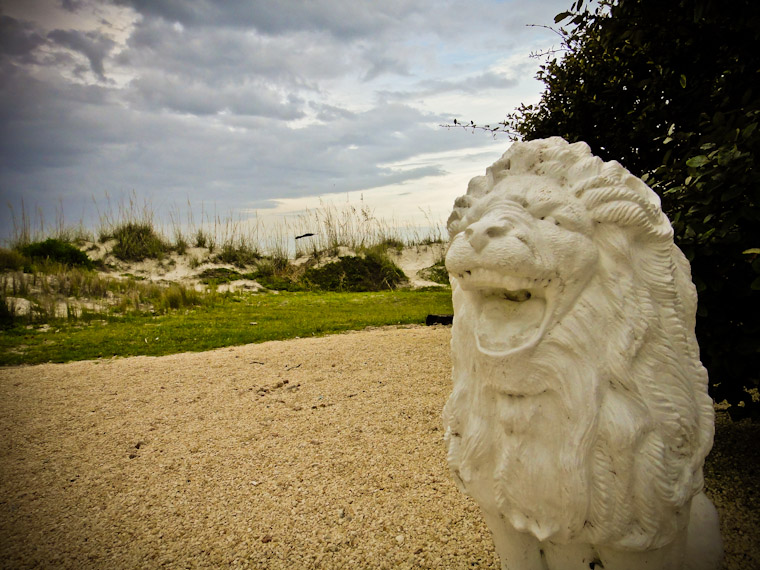 Photo of laughing lion at 12th street st augustine beach florida