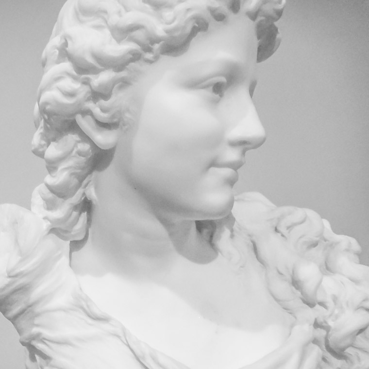 Lightner Museum Marble bust sculpture