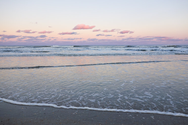 Anastasia State Park Beach Sunset