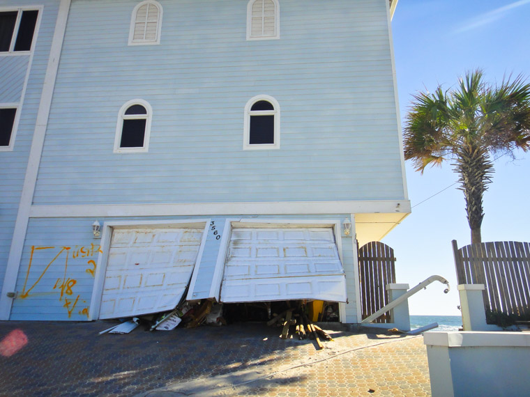 Vilano Beach hurricane matthew damage